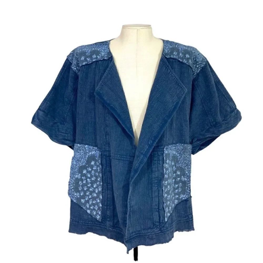 Anthropologie Pilcro Denim Kimono Jacket - Picture 5 of 6